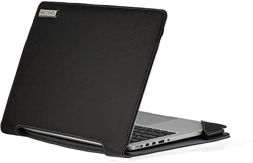 Broonel-Profile Serisi-HP ProBook 440 G9 14 FHD Dizüstü Bilgisayar ile Uyumlu Siyah Deri Dizüstü Bilgisayar Kılıfı