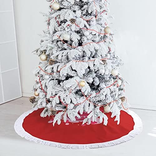 Püskül dantel ile tatil parti süslemeleri için aşk öpücüğü Noel ağacı etek