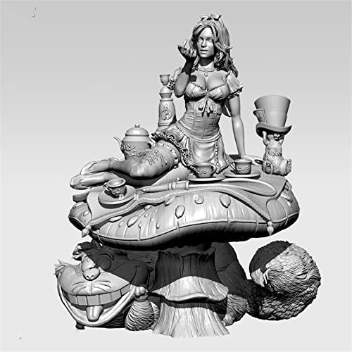 1/24 Reçine Asker Modeli Antik Büyücü Kadın Savaşçı Minyatür Kiti (kendinden Montajlı ve boyasız) / / Ln8-86