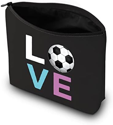 CMNIM Aşk Futbol Kozmetik Çantası Canlı Aşk Futbol Hediyeler Futbol Makyaj Çantası Futbol Sevgilisi Hediyeler İlham