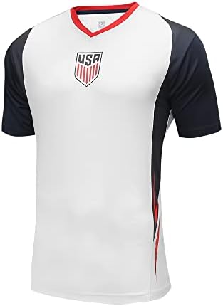 Simge Spor ABD Futbol Federasyonu USMNT Yetişkin Oyunu Günü Futbol Forması T-Shirt