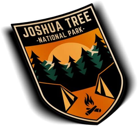 IMS Joshua Ağacı vinil yapışkan Çıkartması Milli Parkı Kamp Açık Havada Hatıra (1) Yeşil, Turuncu, Kahverengi, 3
